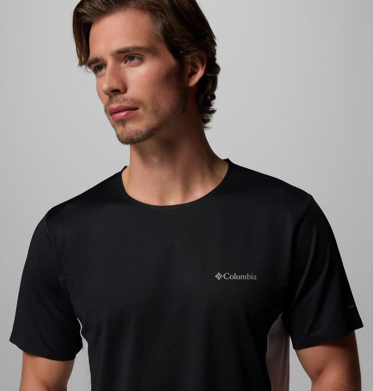 Men's Three Pitch Technical T-Shirt, Color: Black, Columbia Grey, image 5