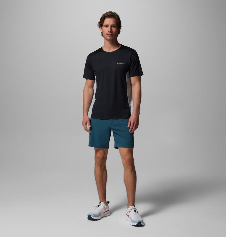 Men's Three Pitch Technical T-Shirt, Color: Black, Columbia Grey, image 2