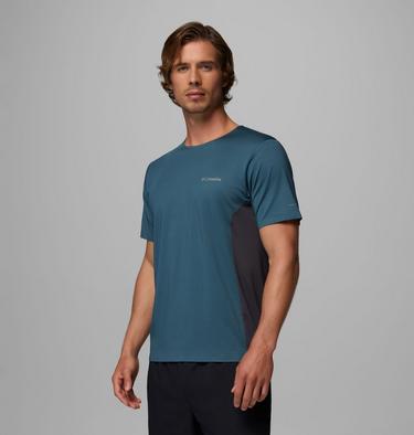 Men's Three Pitch Technical T-Shirt, Color: Everblue, Shark, image 4
