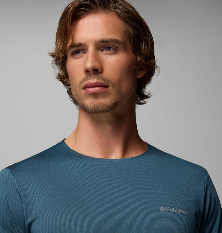 Men's Three Pitch Technical T-Shirt, Color: Everblue, Shark, image 5