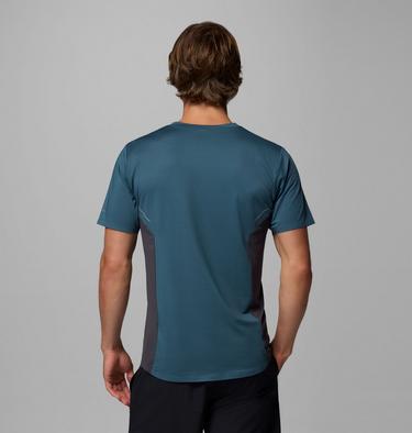 Men's Three Pitch Technical T-Shirt, Color: Everblue, Shark, image 3