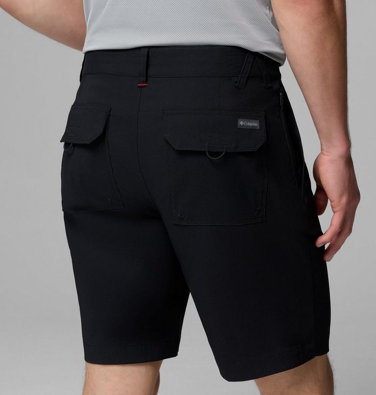Men's Tech Trail Utility Hiking Shorts, Color: Black, image 6