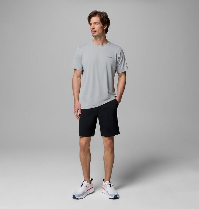 Men's Tech Trail Utility Hiking Shorts, Color: Black, image 2