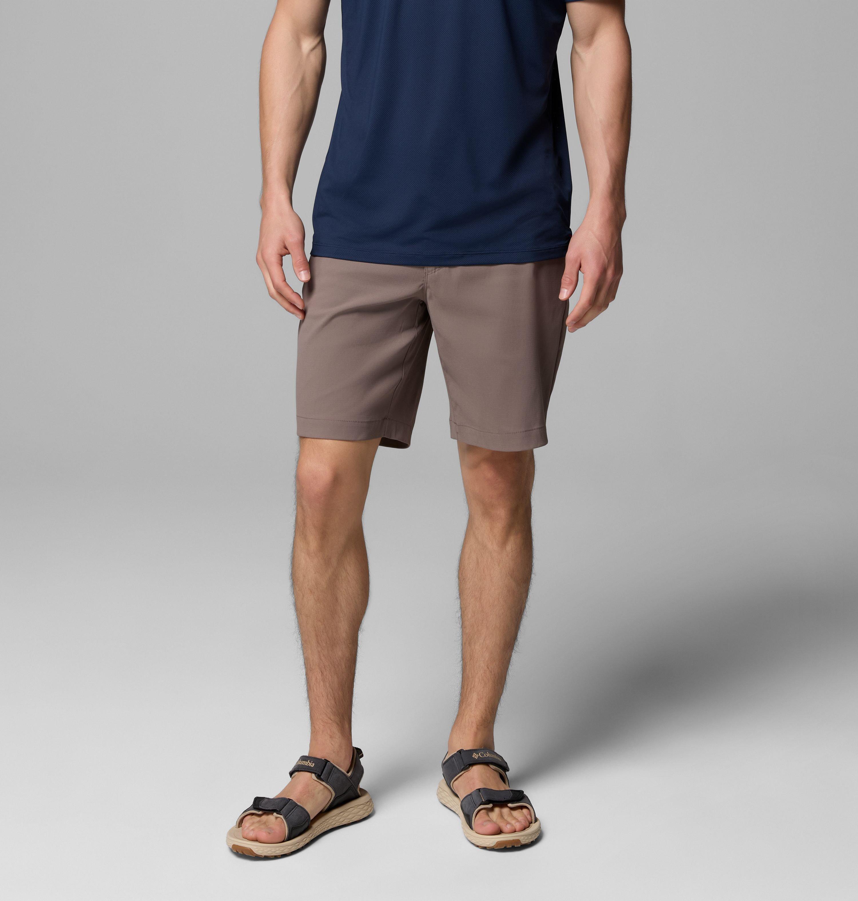 Columbia Sportswear Men's Brown Columbia - Tech Trail™ Utility Hiking Shorts - Iron Size 34