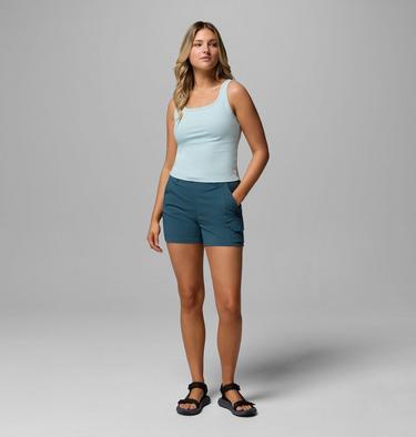 Women's Weekend Rays Boardshorts, Color: Everblue, image 2