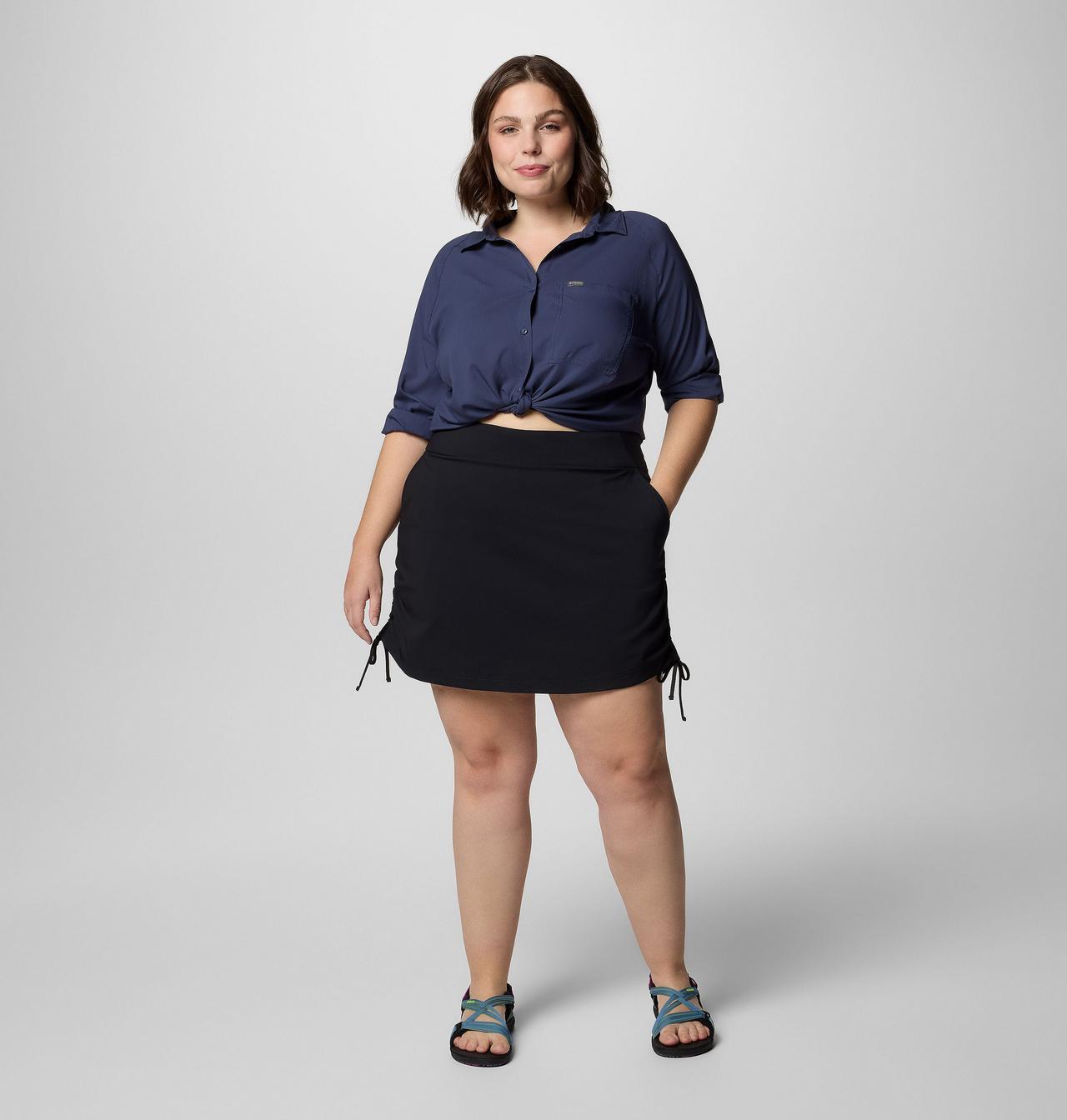Women's All Seasons™ Ruched Skort - Plus Size 7