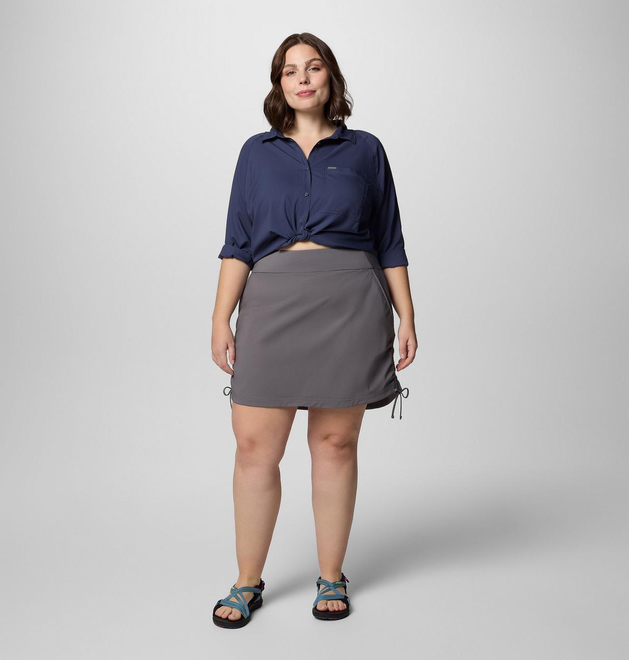 Women's All Seasons™ Ruched Skort - Plus Size 6