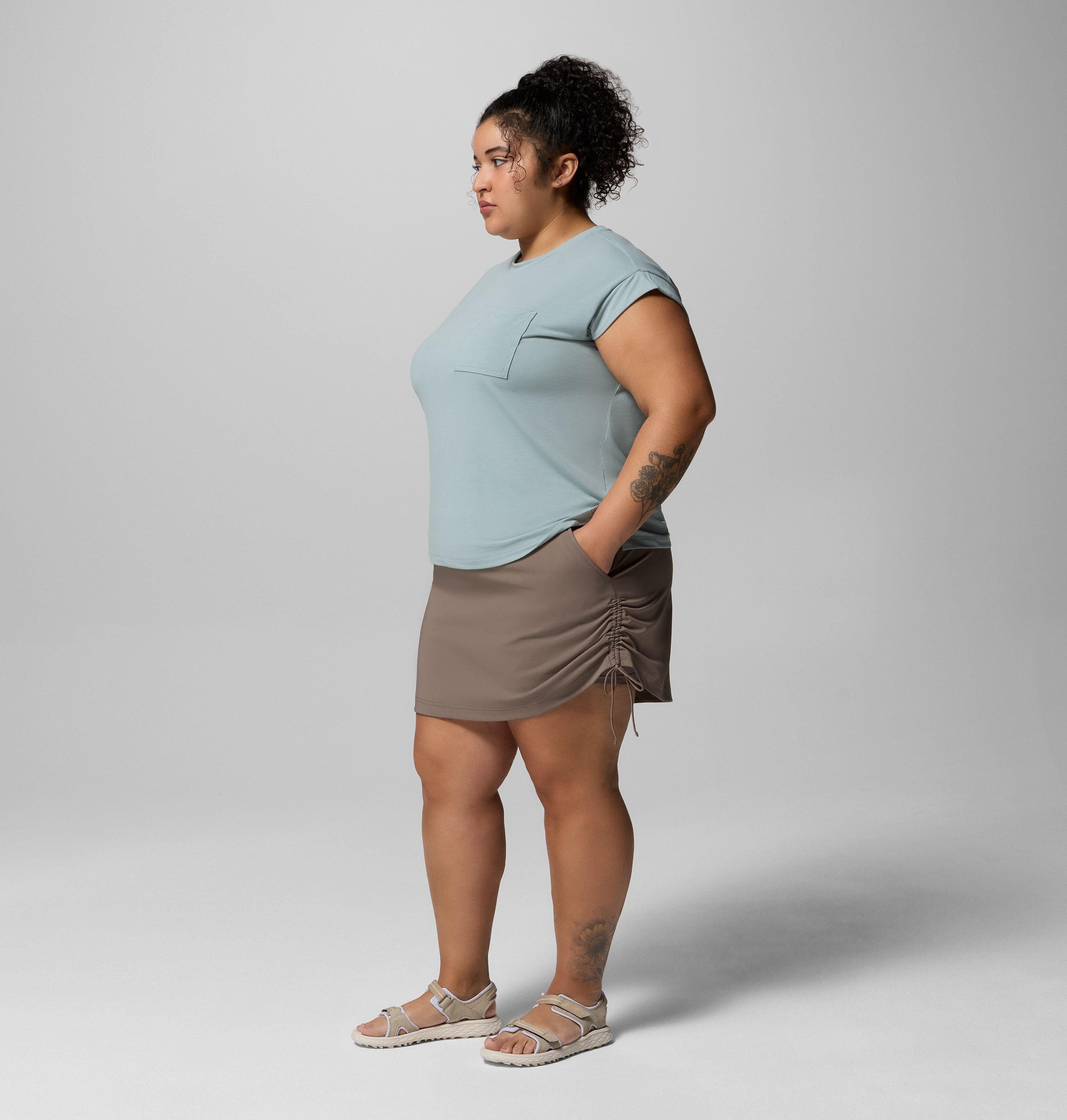 Women's All Seasons Ruched Skort - Plus Size | 254 | 1X 2