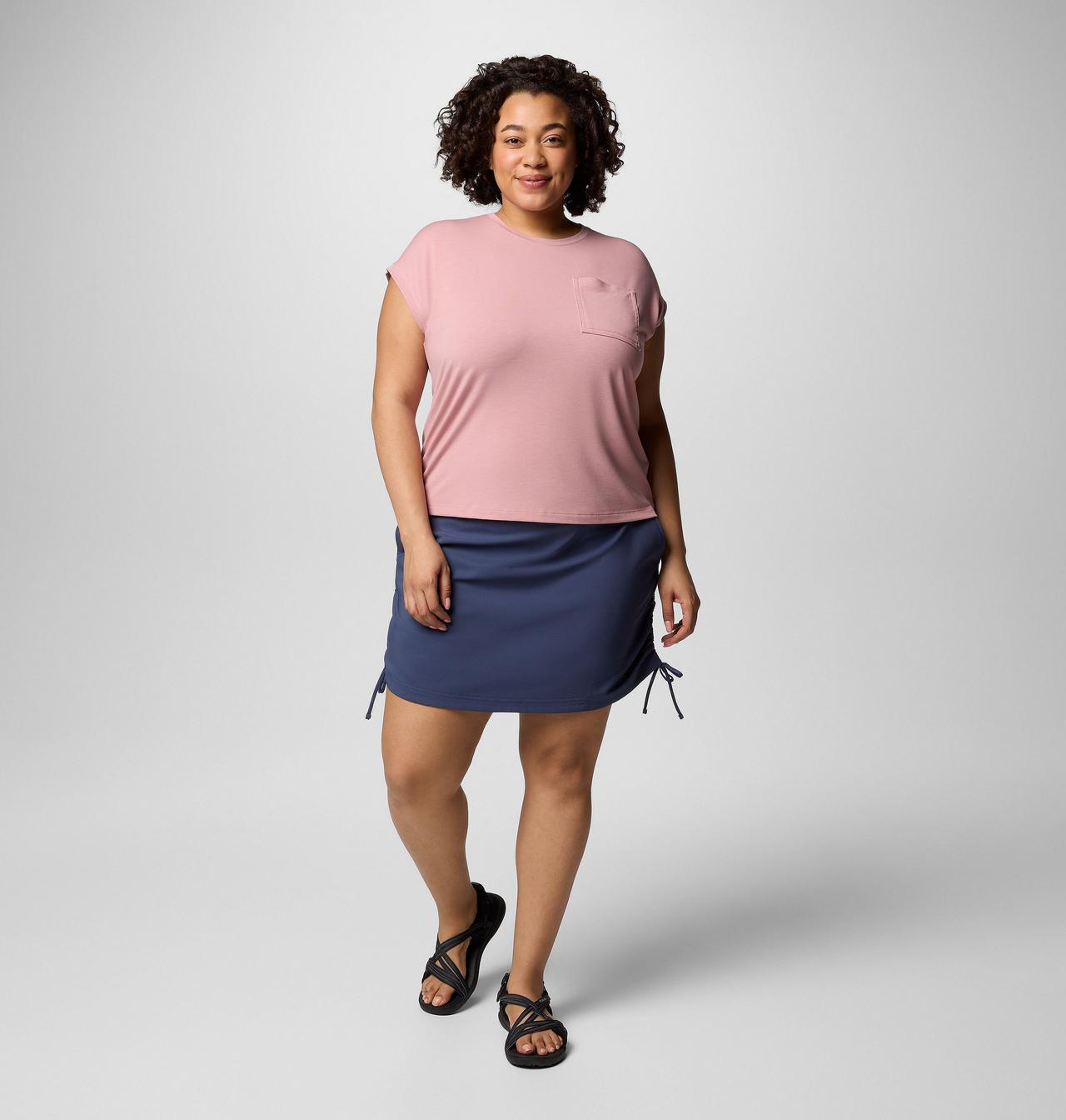 Women's All Seasons™ Ruched Skort - Plus Size 7