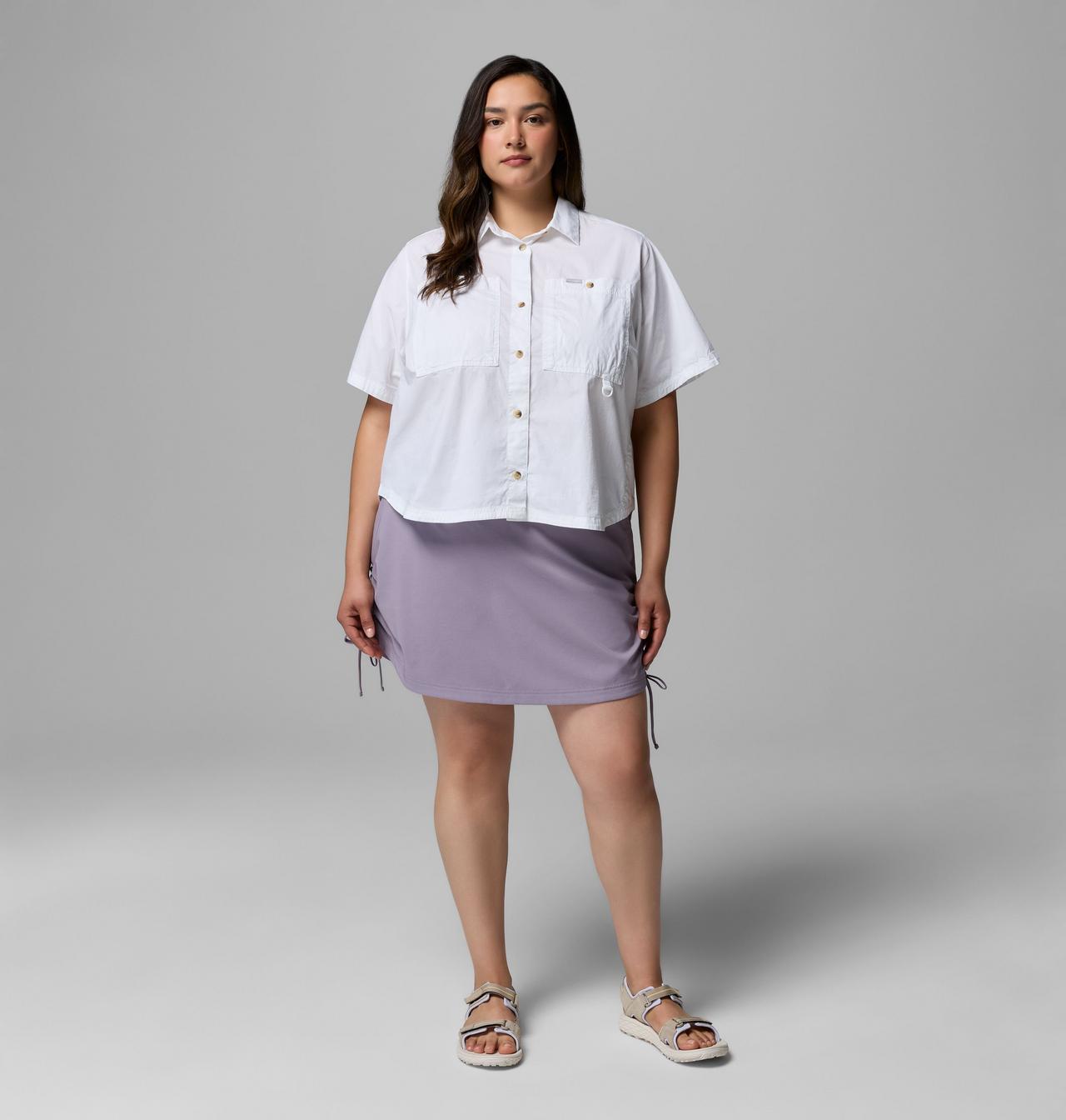 Women's All Seasons™ Ruched Skort - Plus Size | 554 | 3X 2