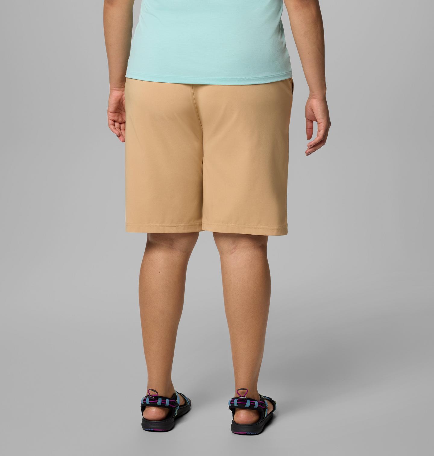 Женские шорты Columbia All Seasons Long Shorts - Plus Size, цвет: Светло-коричневый — фото 2