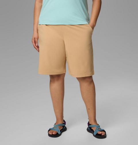 Женские шорты Columbia All Seasons Long - Plus Size, цвет: Светло-коричневый