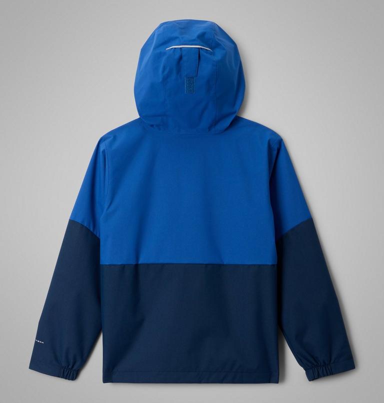 Boys' Hikebound II 2L Waterproof Jacket, Color: Mountain Blue, Collegiate Navy, image 8