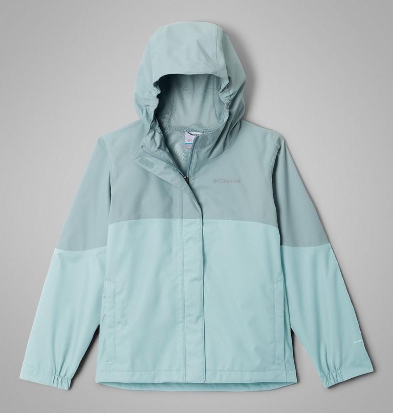 Girls' Hikebound II 2L Waterproof Jacket, Color: Crushed Blue, Marine Light, image 1