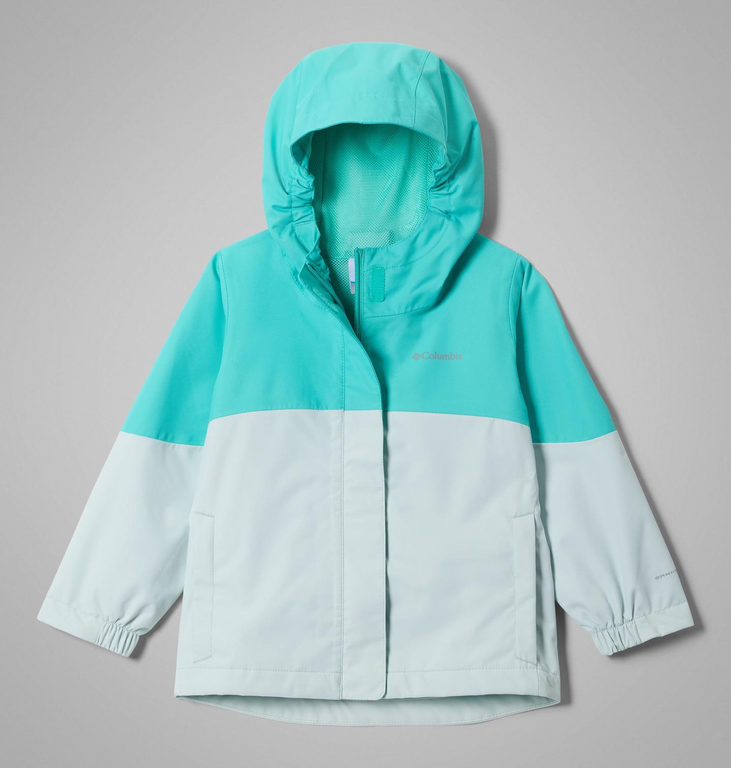 Куртка Columbia Hikebound II Rain Jacket для девочек-малышей, цвет: Dolphin, Tea Light — фото 1