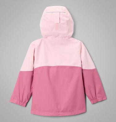Girls' Toddler Hikebound II Jacket, Color: Satin Pink, Rosette, image 2