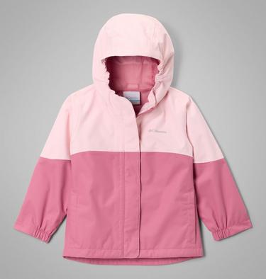 Girls' Toddler Hikebound II Jacket, Color: Satin Pink, Rosette, image 1