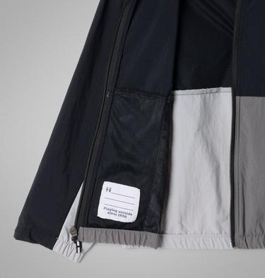 Boys' Tabor Trail Hooded Windbreaker, Color: Black, Columbia Grey, City Grey, image 6