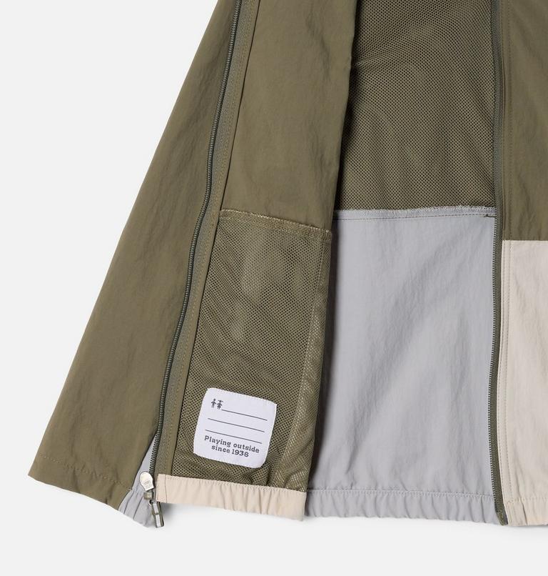 Boys' Tabor Trail Windbreaker, Color: Stone Green, Columbia Grey, Dark Stone, image 3
