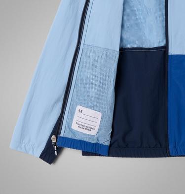 Boys' Tabor Trail Hooded Windbreaker, Color: Ripple Blue, Coll Navy, Mountain Blue, image 6