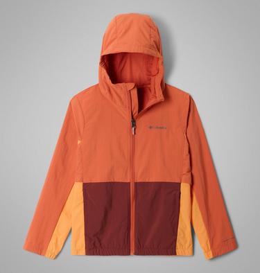 Boys' Tabor Trail Hooded Windbreaker, Color: Tuscan, Koi, Spice, image 1