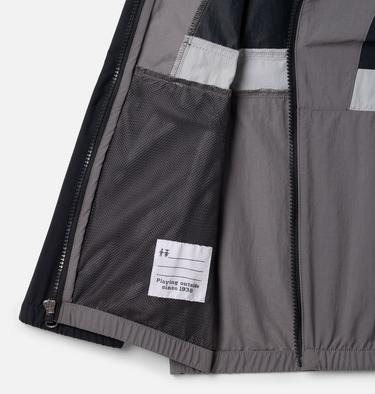 Boys' Spire Valley Hooded Windbreaker, Color: Black, City Grey, Columbia Grey, image 3