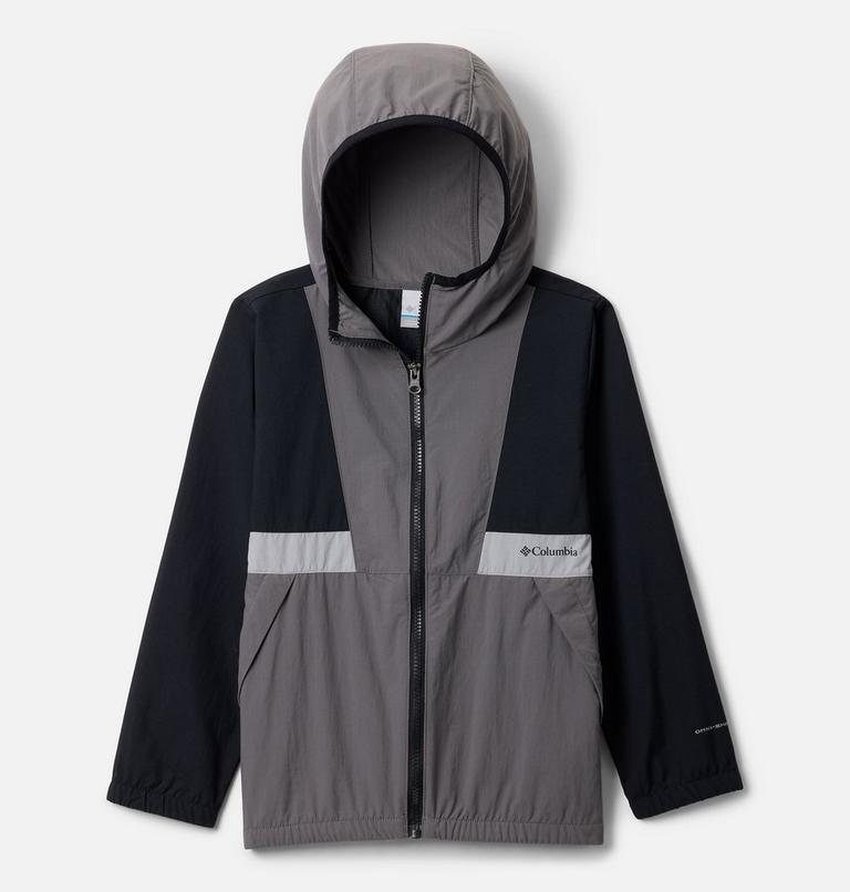 Cortavientos con capucha Spire Valley para niño, Color: Black, City Grey, Columbia Grey, image 1