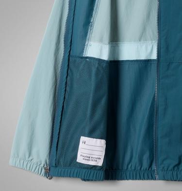 Boys' Spire Valley Hooded Windbreaker, Color: Crushed Blue, Everblue, Marine Light, image 3