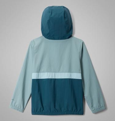 Boys' Spire Valley Hooded Windbreaker, Color: Crushed Blue, Everblue, Marine Light, image 6