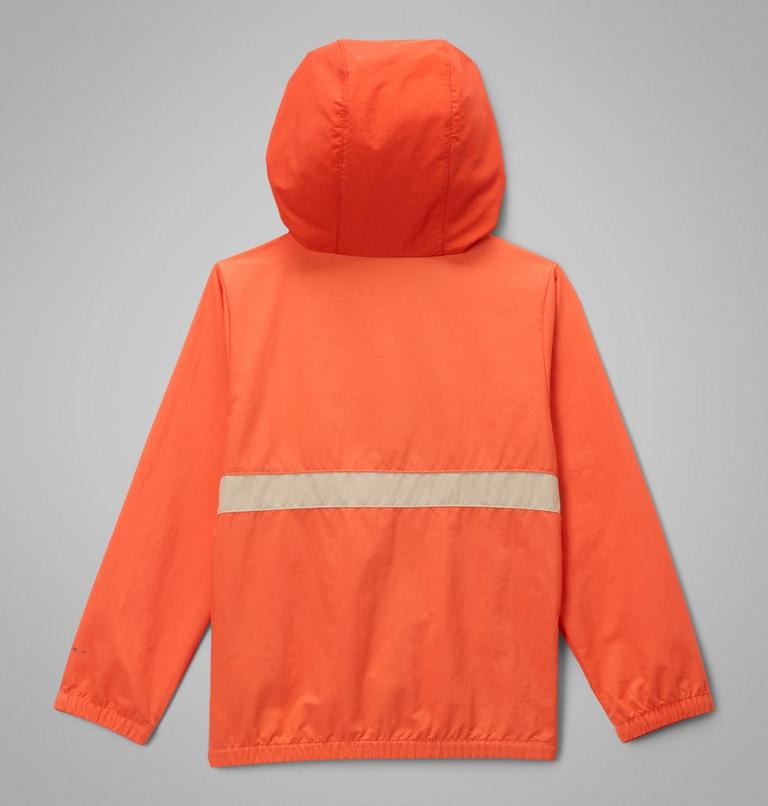Boys' Spire Valley Hooded Windbreaker, Color: Zing, Super Sonic, Ancient Fossil, image 2
