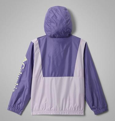 Girls' Lily Basin II Jacket, Color: Stormwatch, Lavender Pearl, image 2