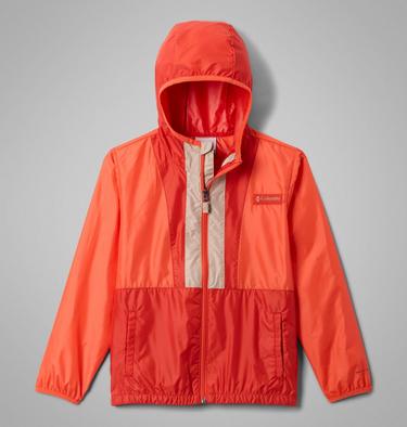 Coupe-vent &agrave; Capuche Back Bowl II Junior, Color: Zing, Super Sonic, Ancient Fossil, image 1