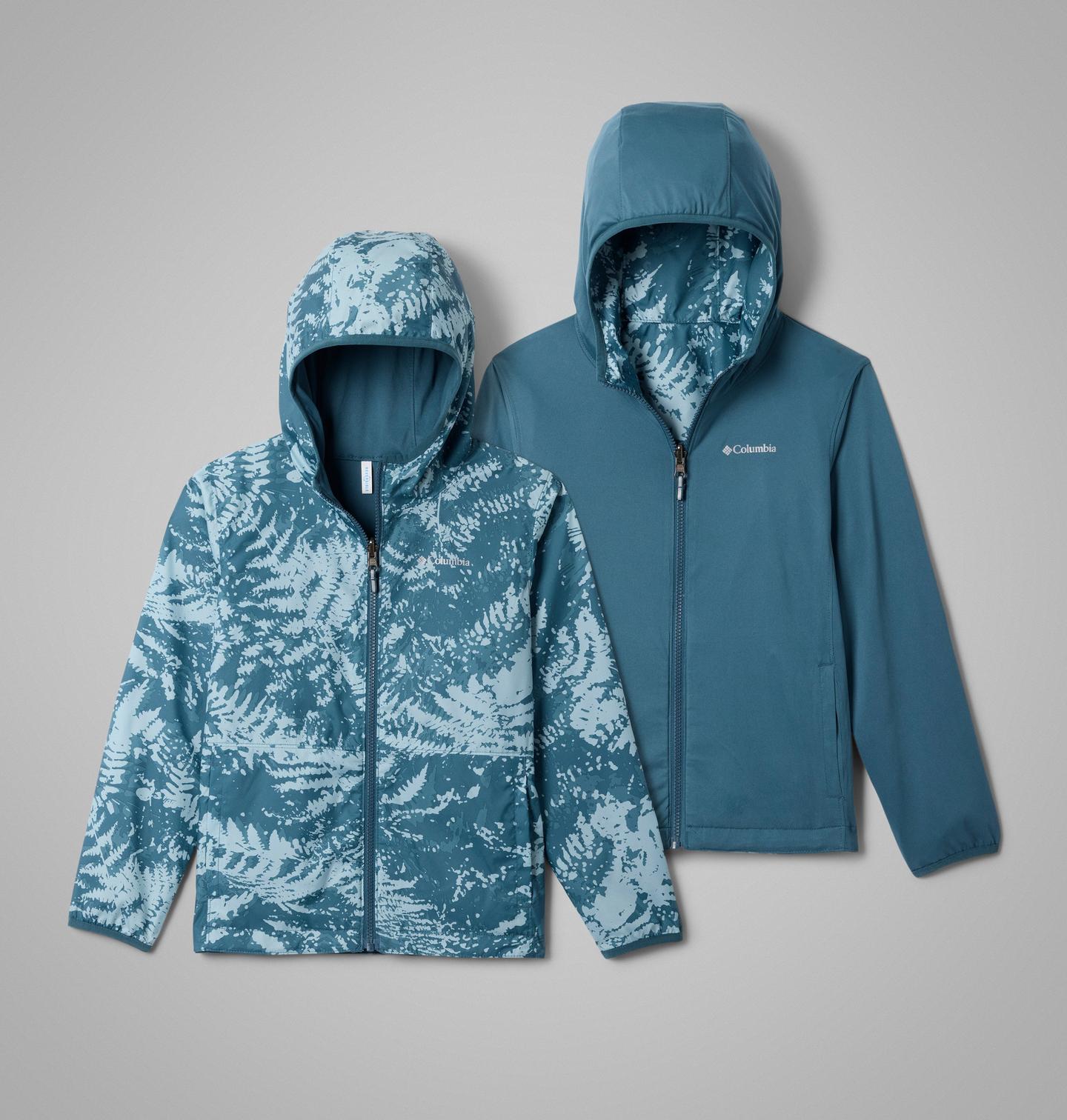 Детская куртка Columbia Pixel Grabber II Reversible, цвет: Синий — фото 1