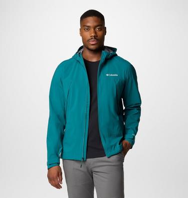 Men's Boulder Falls Waterproof Jacket, Color: River Blue, image 5