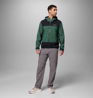 Men's Boulder Falls Waterproof Jacket, Color: Rain Forest, Black, image 2