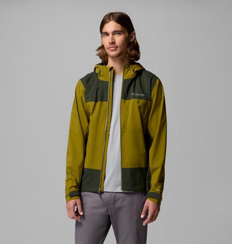 Men's Boulder Falls Waterproof Jacket, Color: Mossy Green, Greenscape, image 5