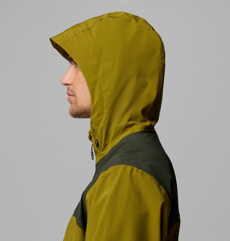 Men's Boulder Falls Waterproof Jacket, Color: Mossy Green, Greenscape, image 7