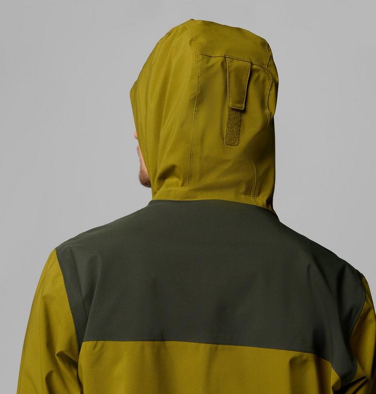 Men's Boulder Falls Waterproof Jacket, Color: Mossy Green, Greenscape, image 9