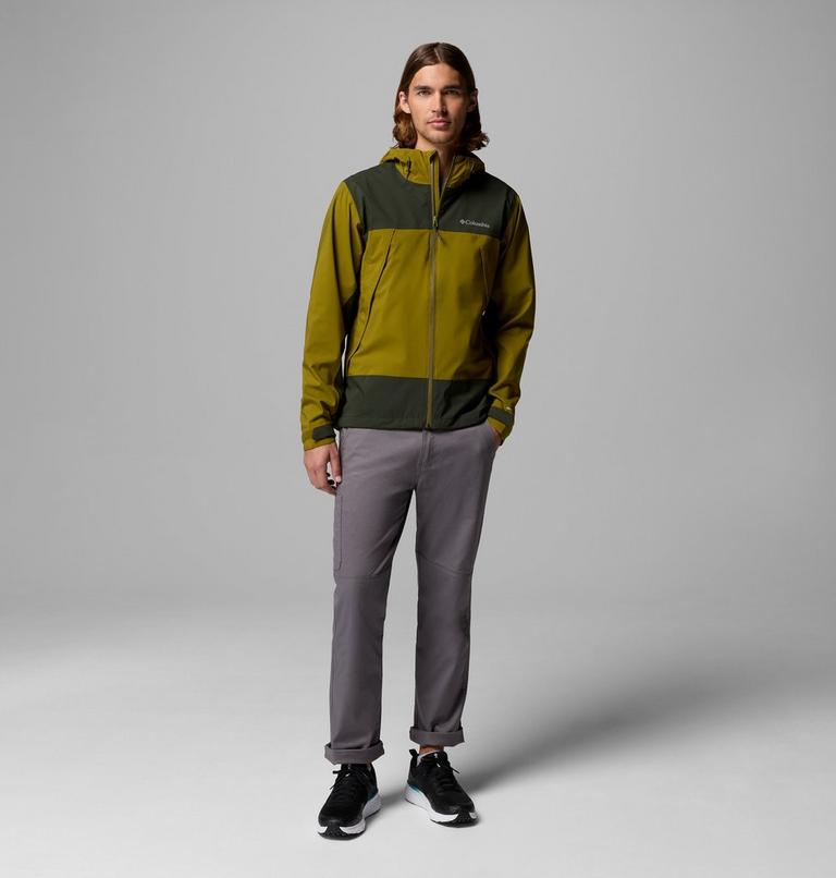 Men's Boulder Falls Waterproof Jacket, Color: Mossy Green, Greenscape, image 2