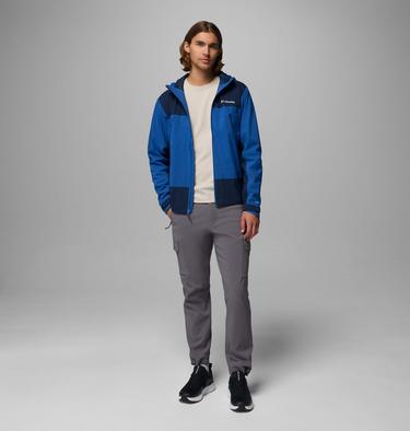 Men's Boulder Falls Waterproof Jacket, Color: Mountain Blue, Collegiate Navy, image 4