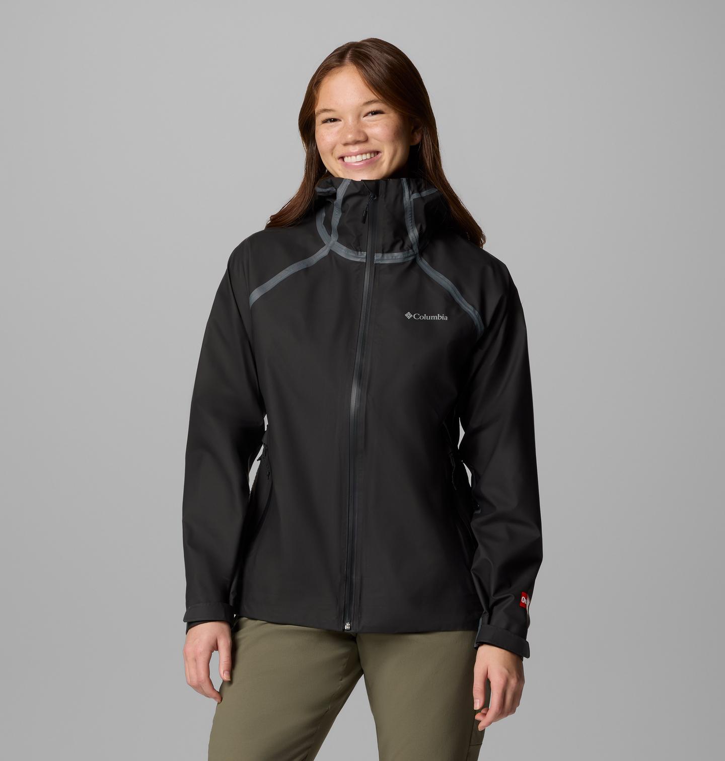 Женская куртка Columbia Reign No Shine Rain Jacket, цвет: Чёрный — фото 1