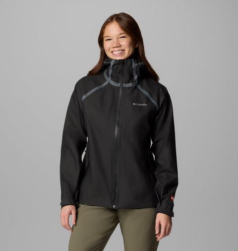 Женская куртка Columbia Reign No Shine Rain Jacket, цвет: Чёрный