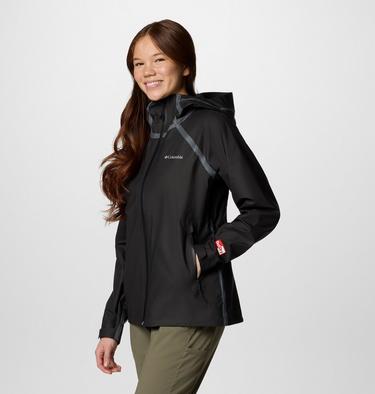 Women's Reign No Shine Waterproof Jacket, Color: Black, image 3