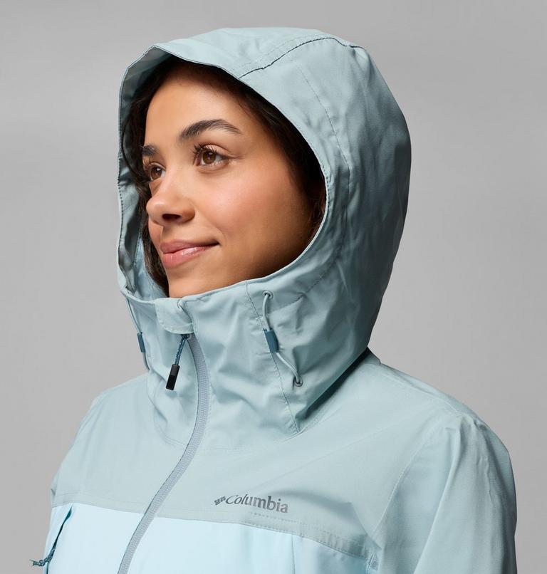 Chaqueta impermeable Boulder Falls para mujer, Color: Marine Light, Crushed Blue, image 7