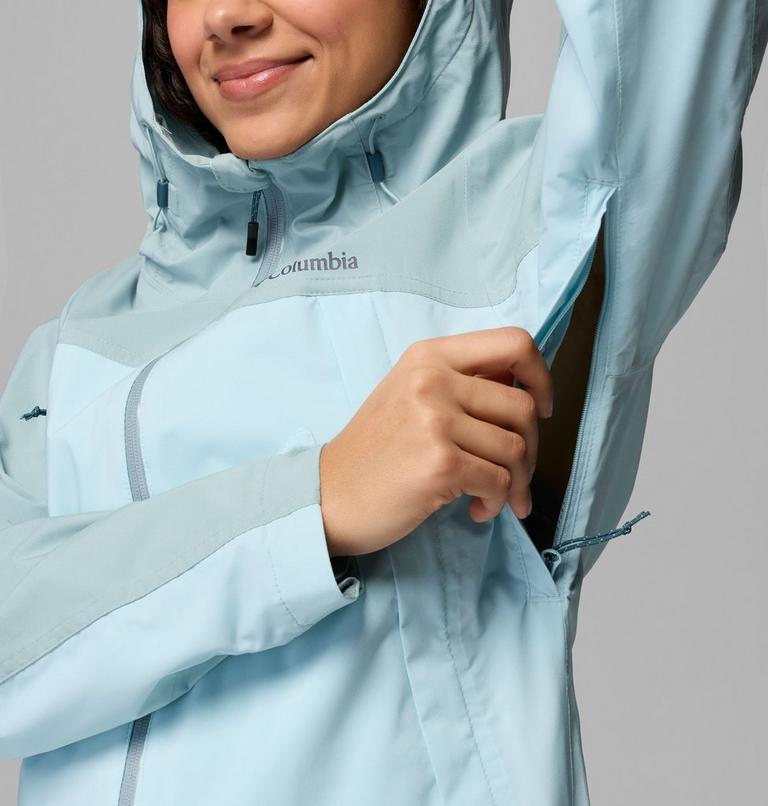 Chaqueta impermeable Boulder Falls para mujer, Color: Marine Light, Crushed Blue, image 8