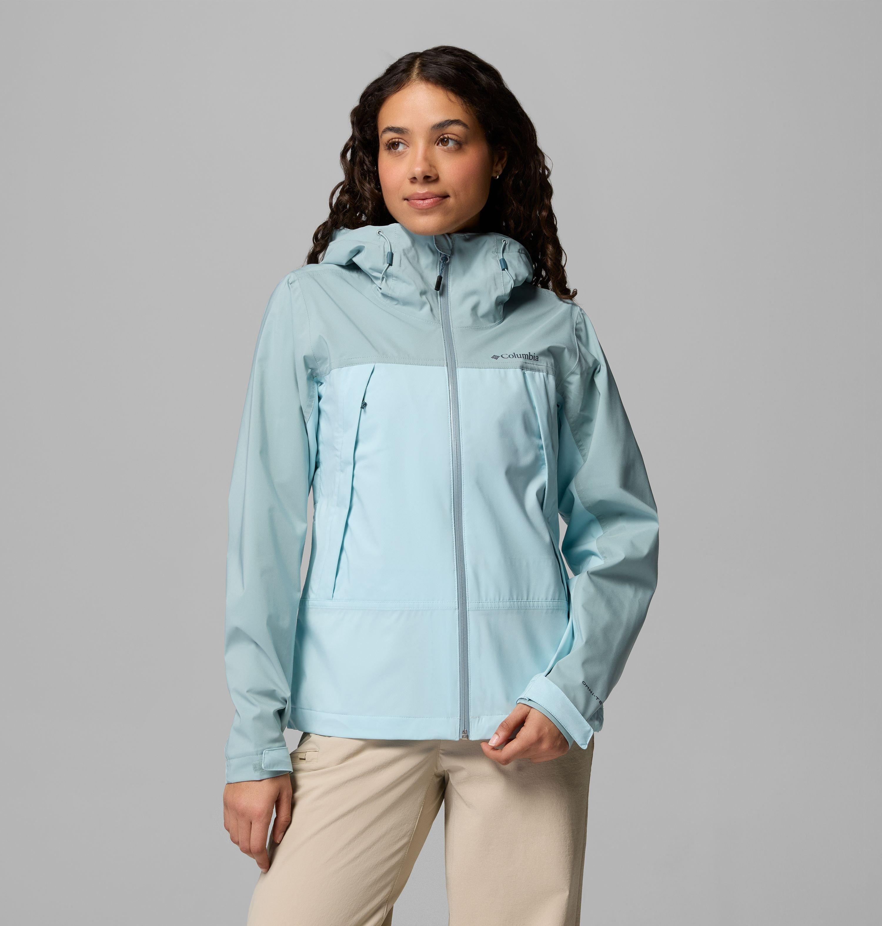 Columbia Sportswear Women's Blue Columbia - Boulder Falls™ Waterproof Jacket - Marine Light, Crushed Medium