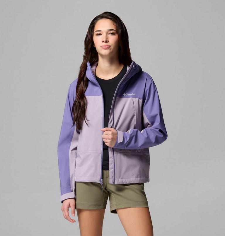 Women's Boulder Falls Waterproof Jacket, Color: Shale Purple, Stormwatch, image 5