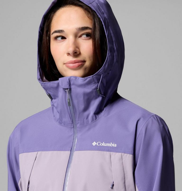 Women's Boulder Falls Waterproof Jacket, Color: Shale Purple, Stormwatch, image 6