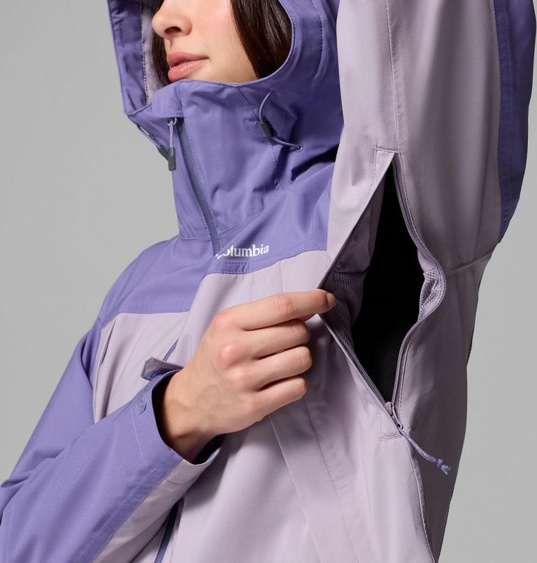Women's Boulder Falls Waterproof Jacket, Color: Shale Purple, Stormwatch, image 8