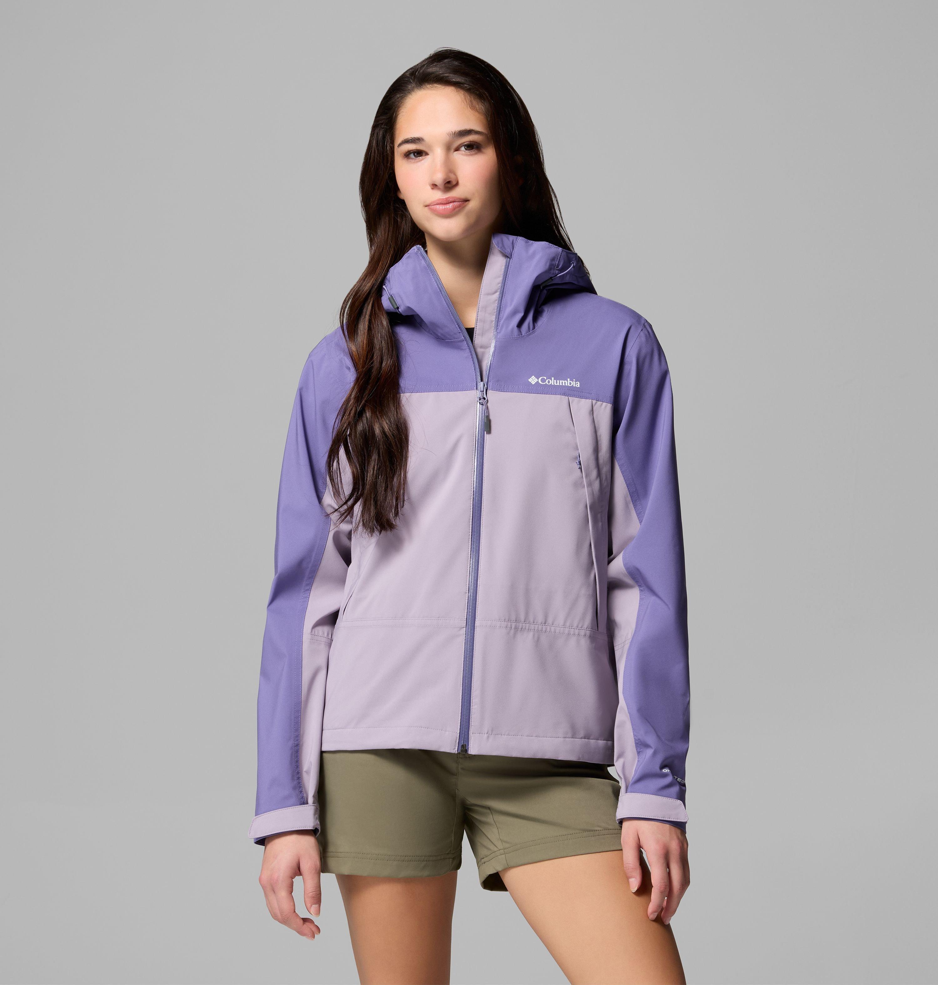 Columbia Sportswear Women's Purple Columbia - Boulder Falls™ Waterproof Jacket - Shale Stormwatch Extra Small